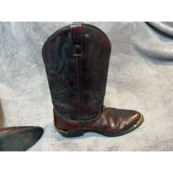 Laredo Leather Metal Tip Western Boots 12628, Mens Size 11 Extra Wide - Picture 5 of 13